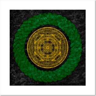 Celtic knot mandala Posters and Art